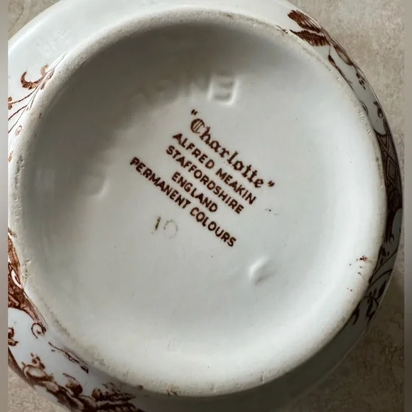 Alfred Meakin Charlotte Staffordshire England Permanent Colours lg. mug …